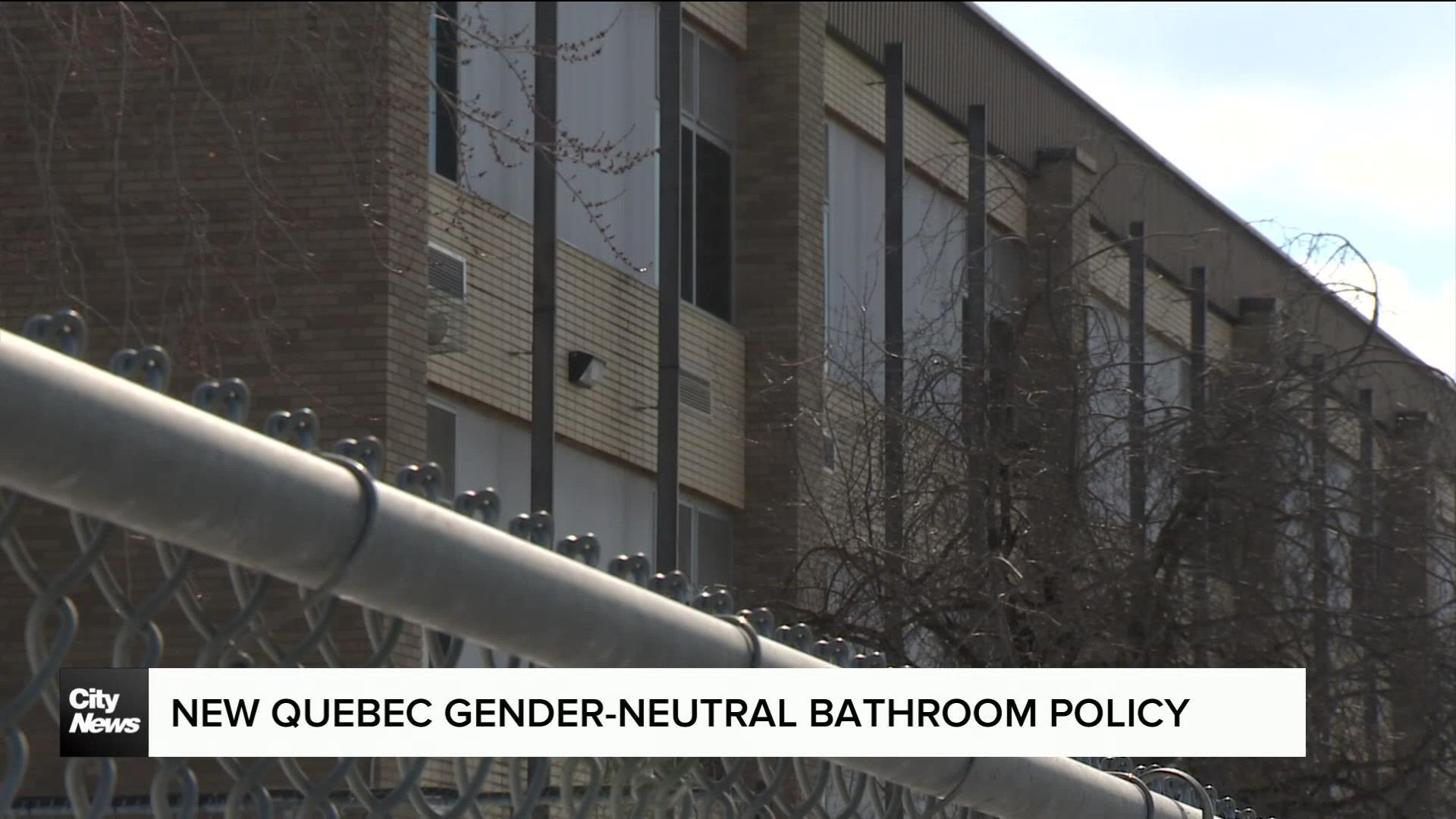 Quebec's ban on gender-neutral bathrooms in schools comes into effect