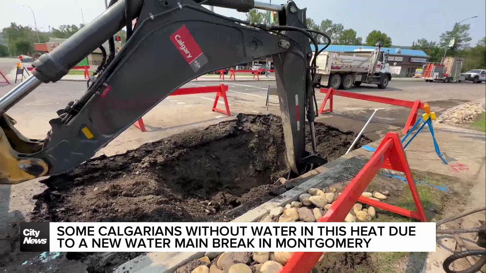 New water main break frustrating NW Calgary residents