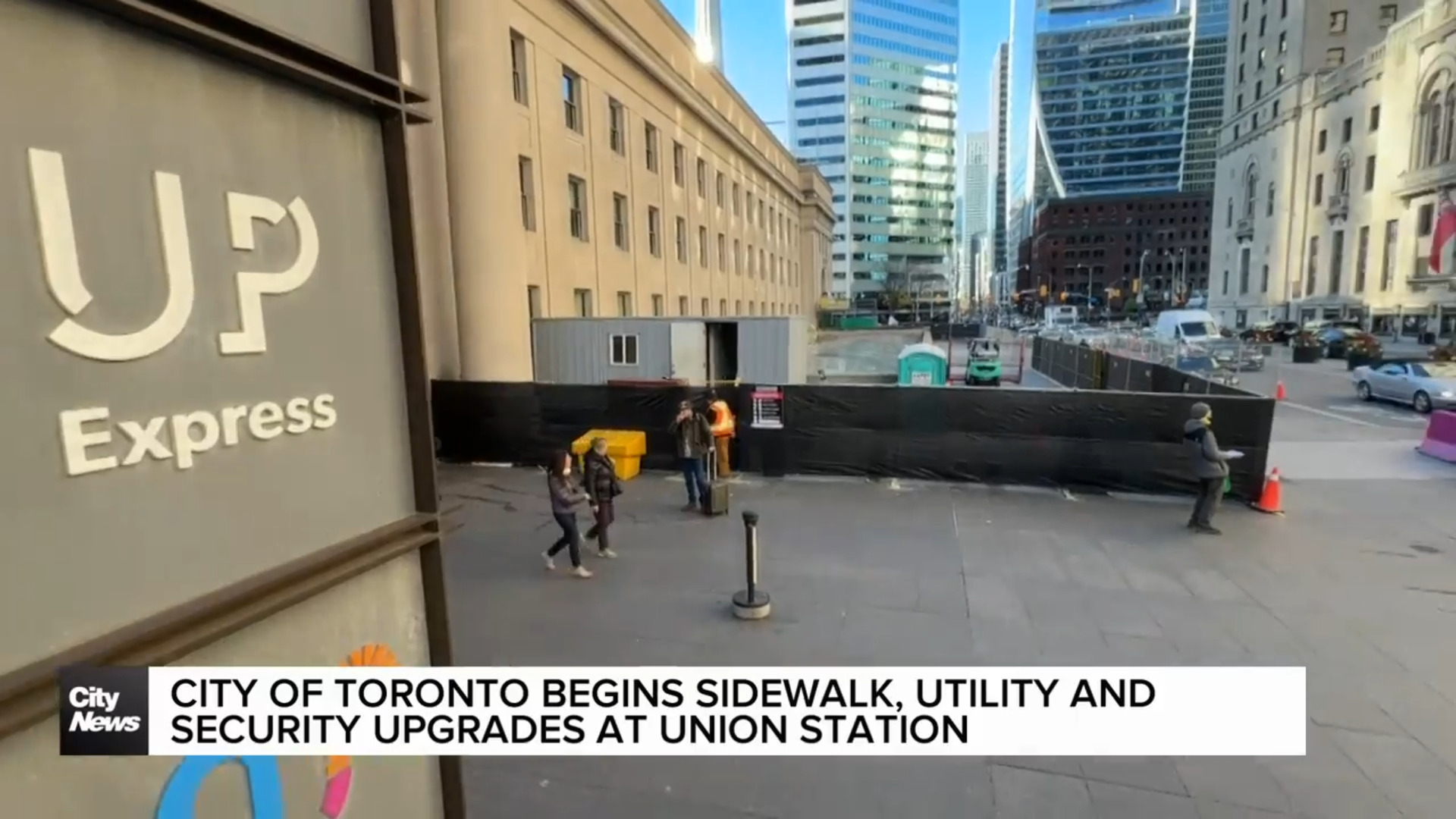 City of Toronto begins sidewalk, utility and security upgrades in front of Union Station