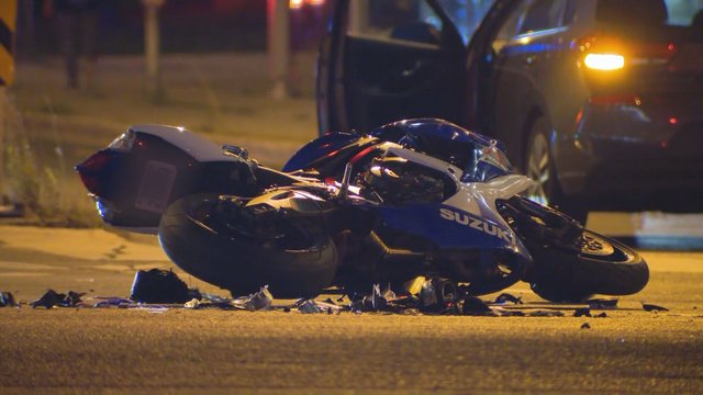 Motorcyclist dead after crash with vehicle in Scarborough