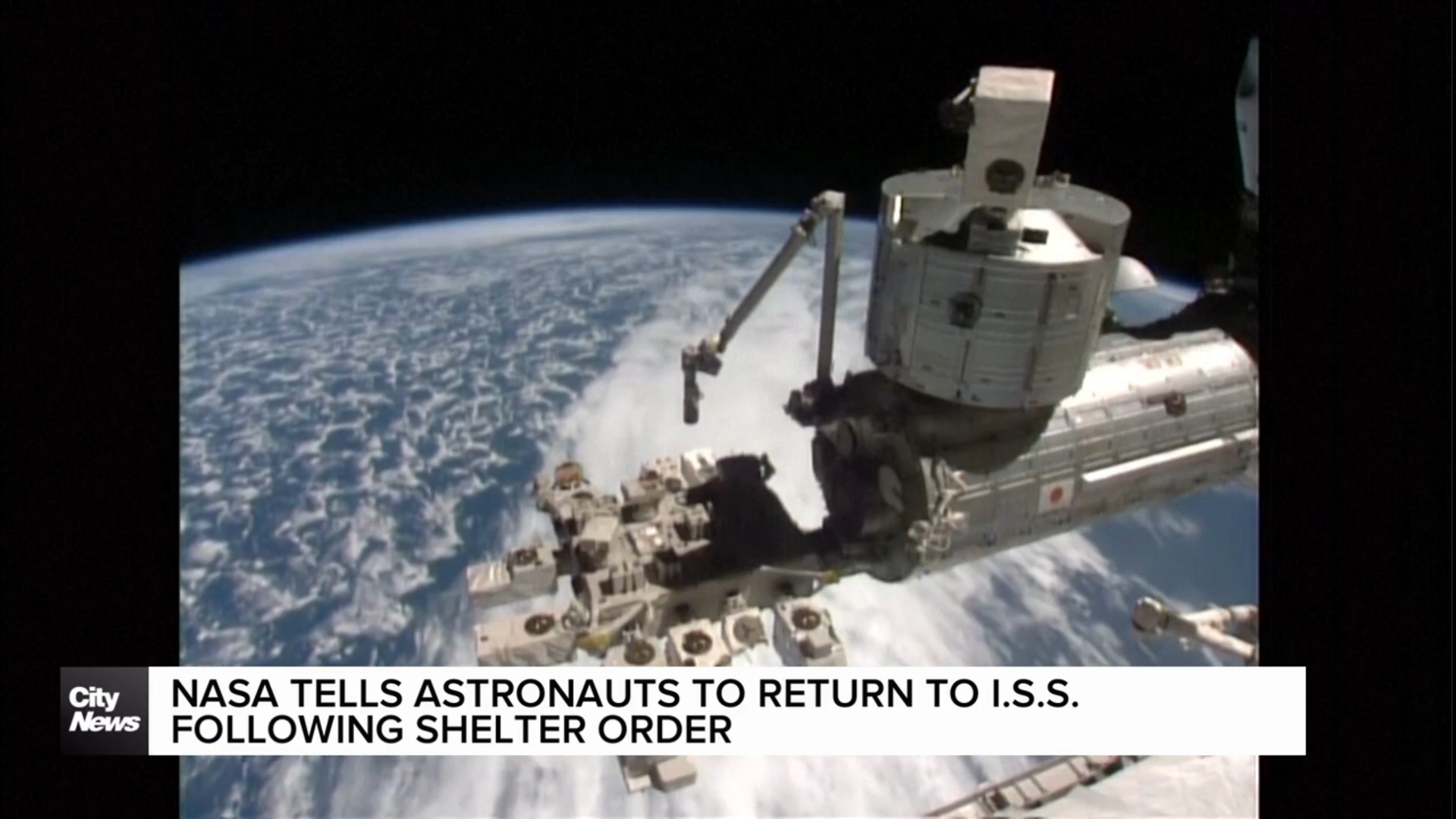 NASA instructs astronauts to return to ISS following shelter order