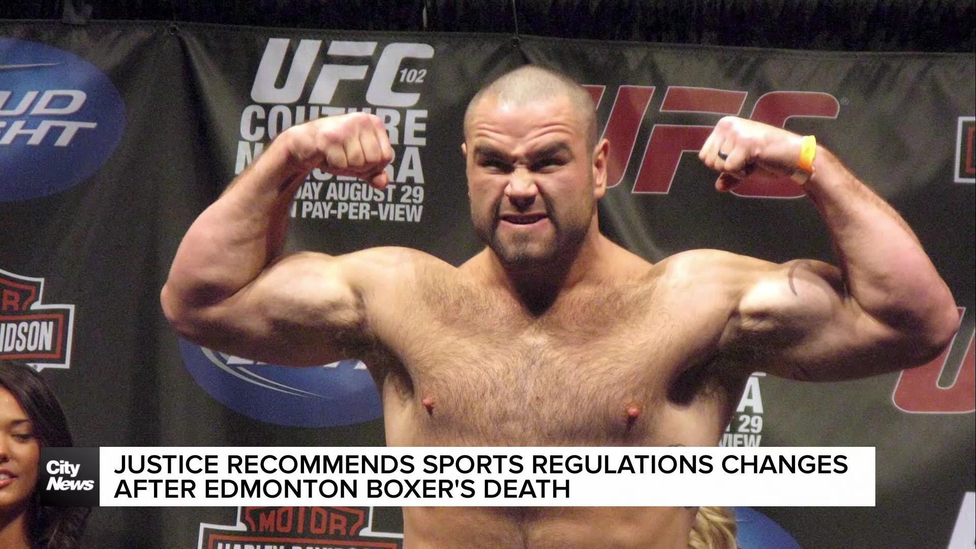 Justice recommends sports regulations changes after Edmonton boxer’s deaths