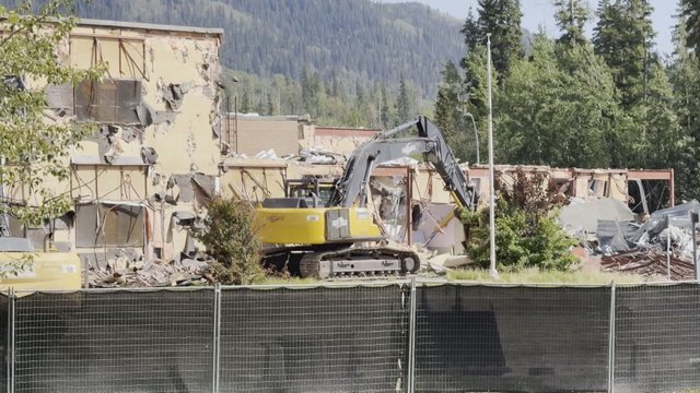 Tumbler Ridge Secondary School under demolition months after shooting