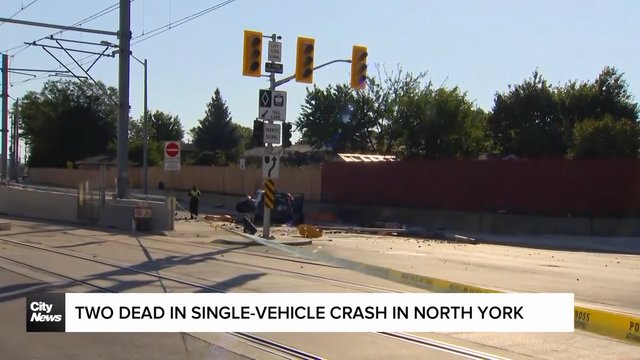 Two men dead in single-vehicle North York crash