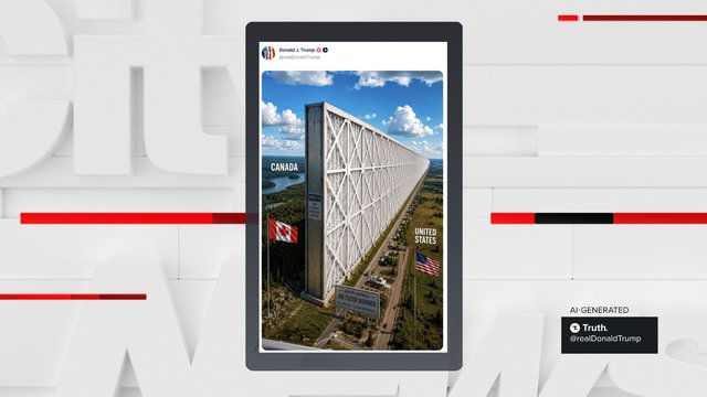Trump trolls Canada with fake online image