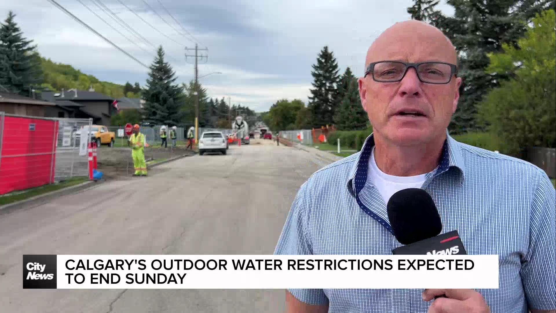 Calgary’s outdoor water restrictions expected to end Sunday