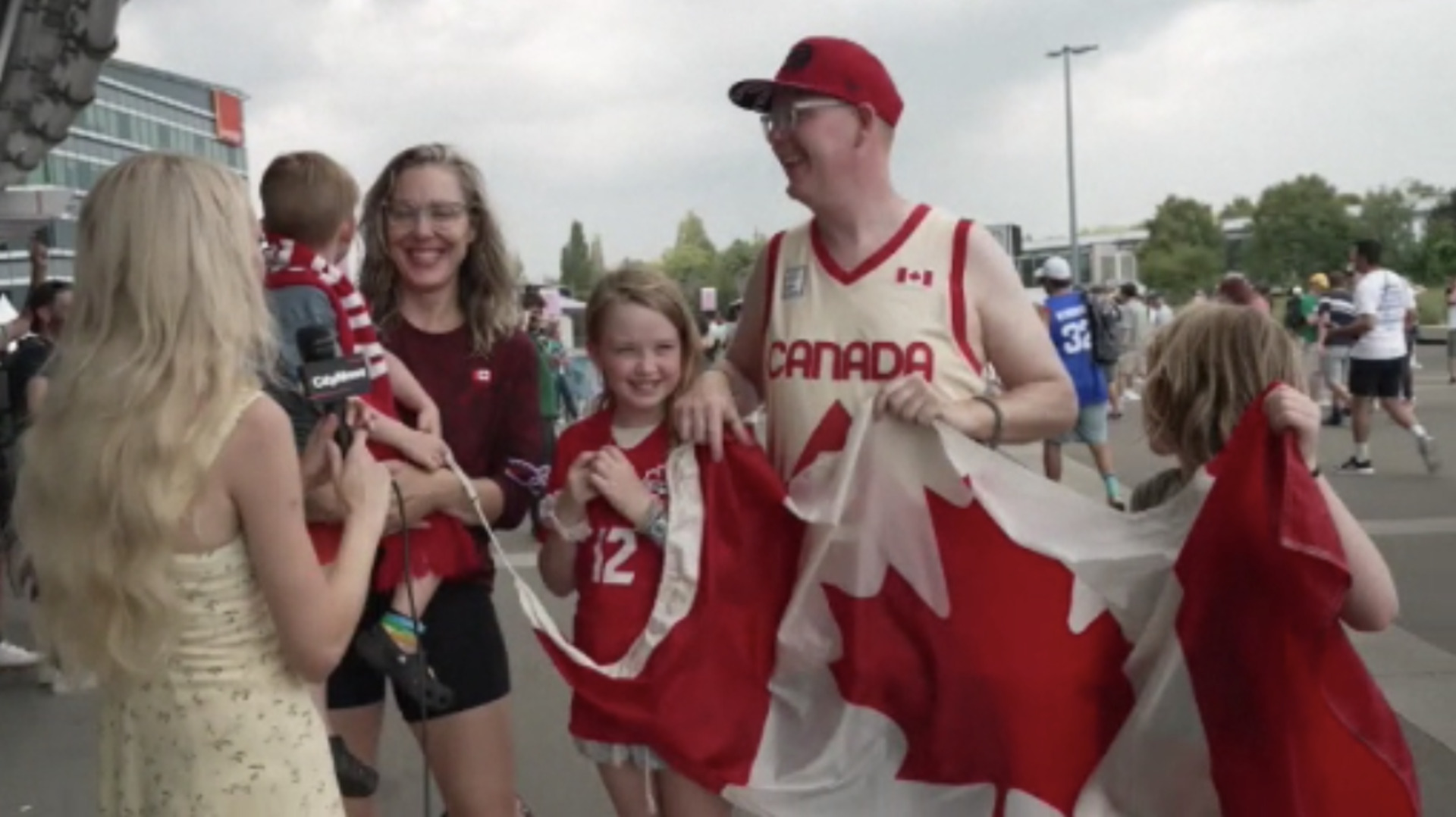 Canadian expats cheering with pride at Olympics