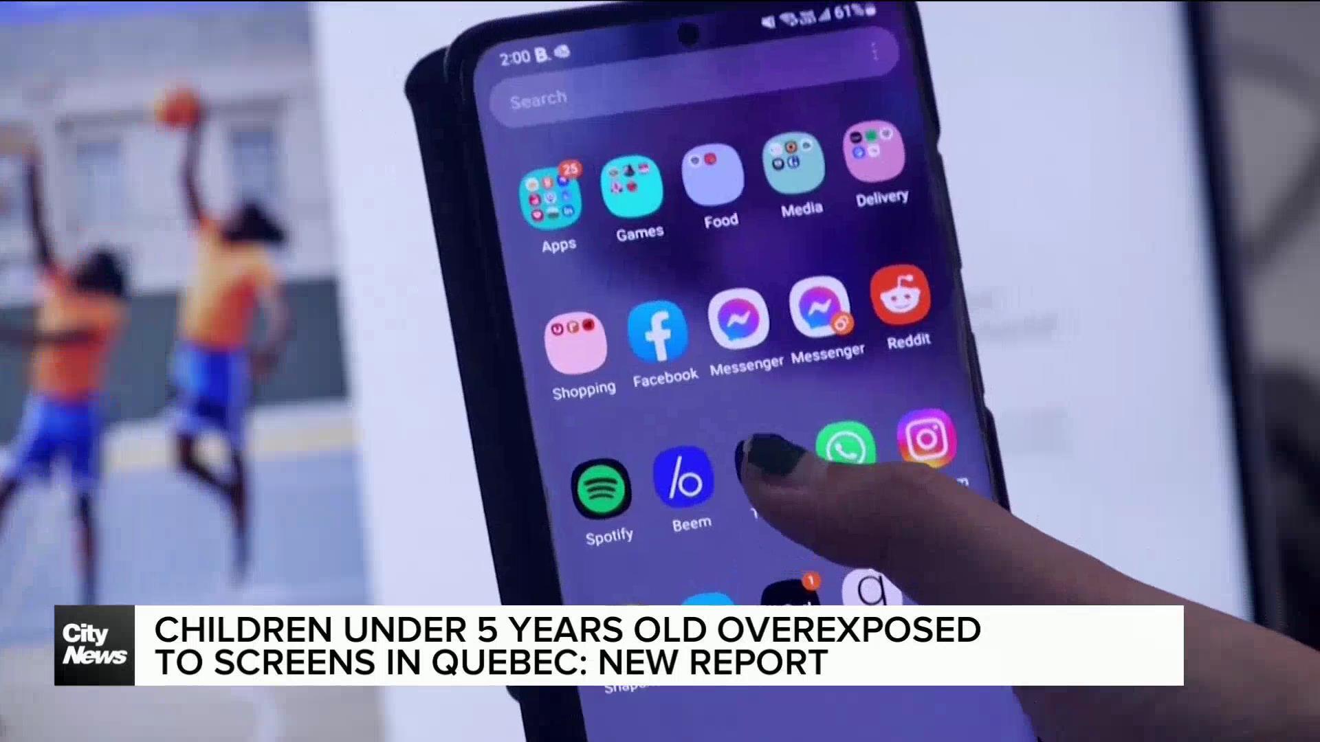 Children under the age of five are overexposed to screens in Quebec