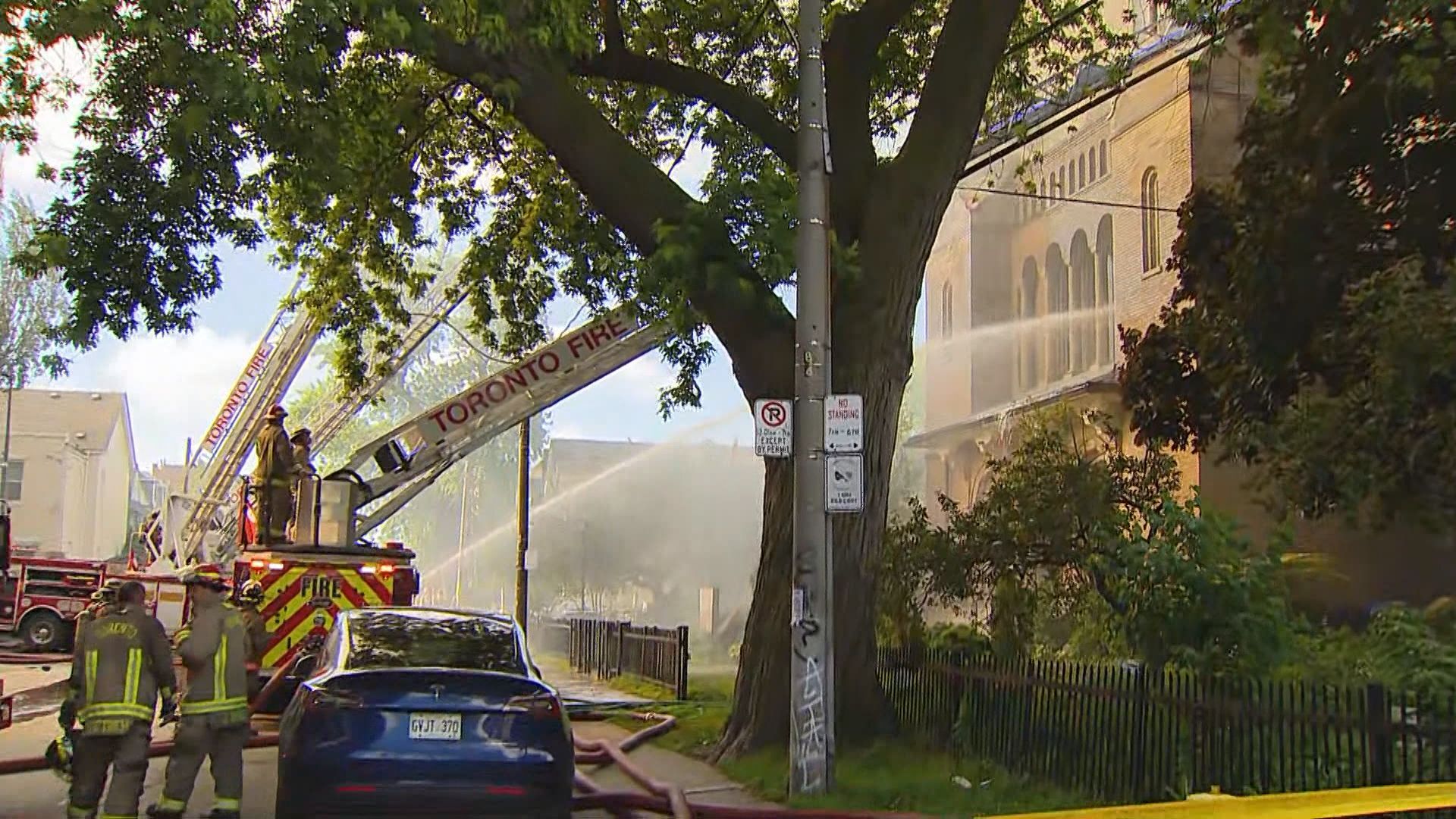 Fire destroys historic Toronto church