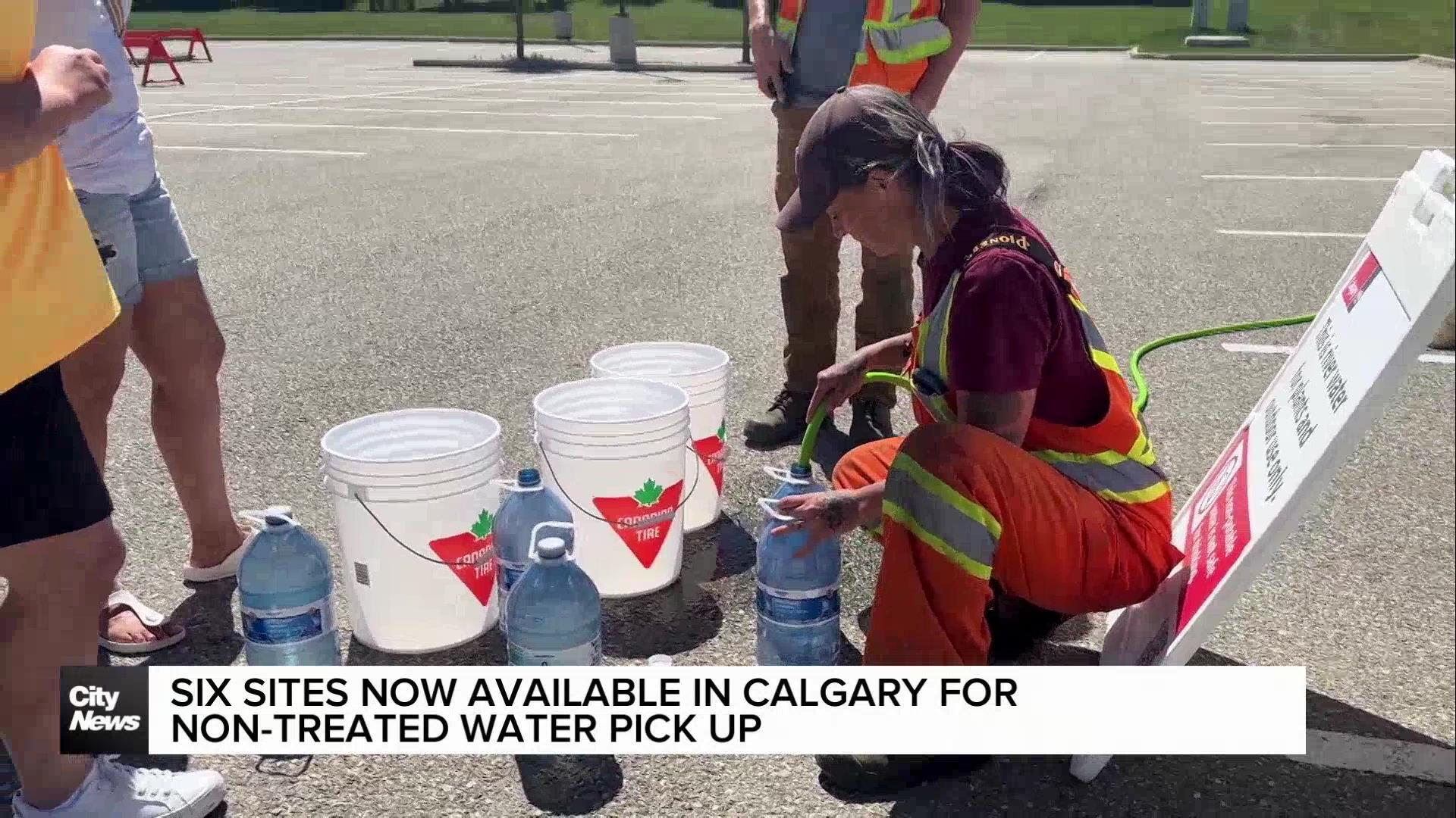 Six sites available in Calgary for non-treated water pick up