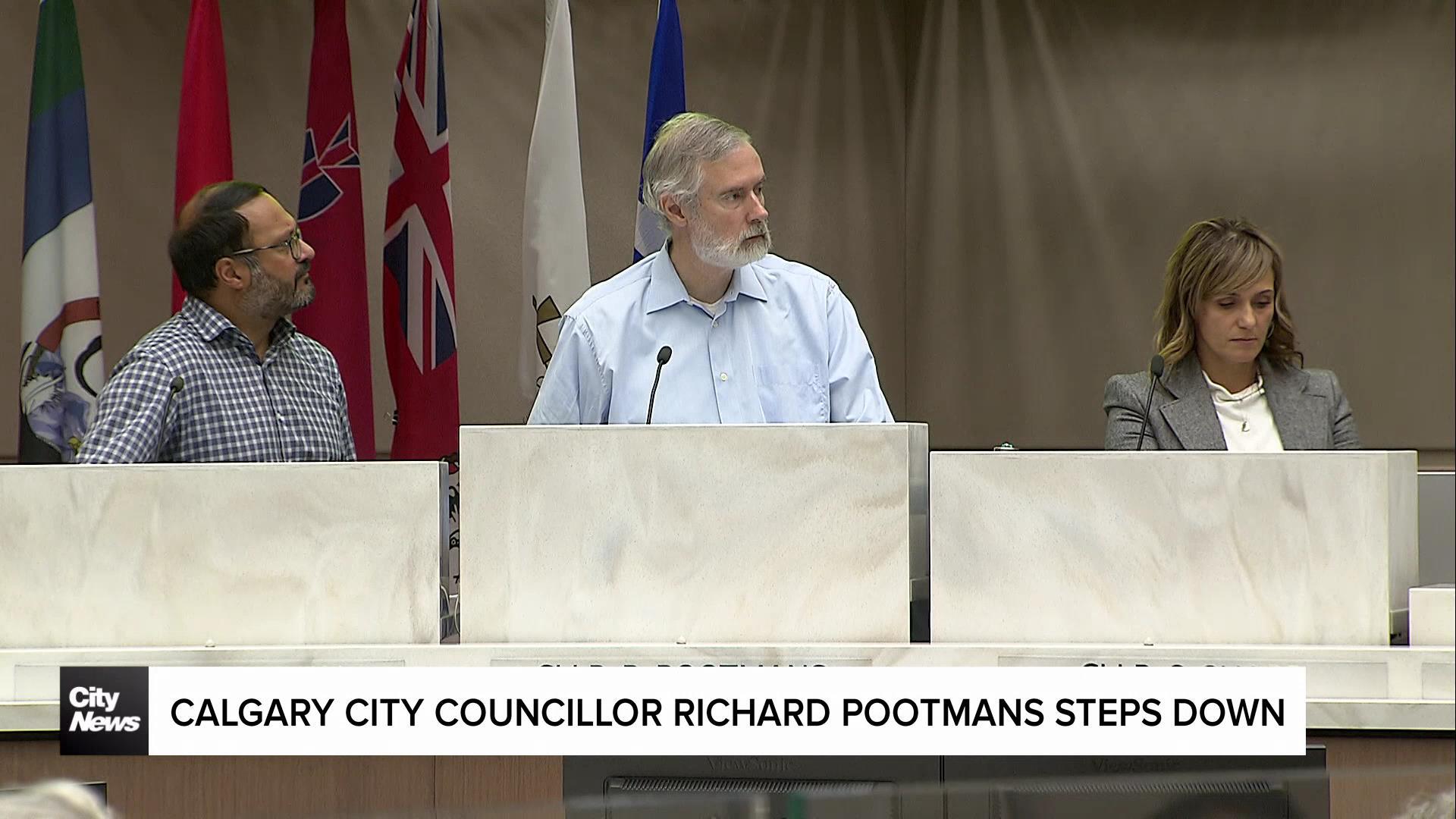 Calgary city councillor Richard Pootmans steps down