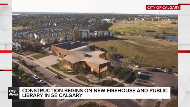 Construction begins on new firehouse and public library in SE Calgary