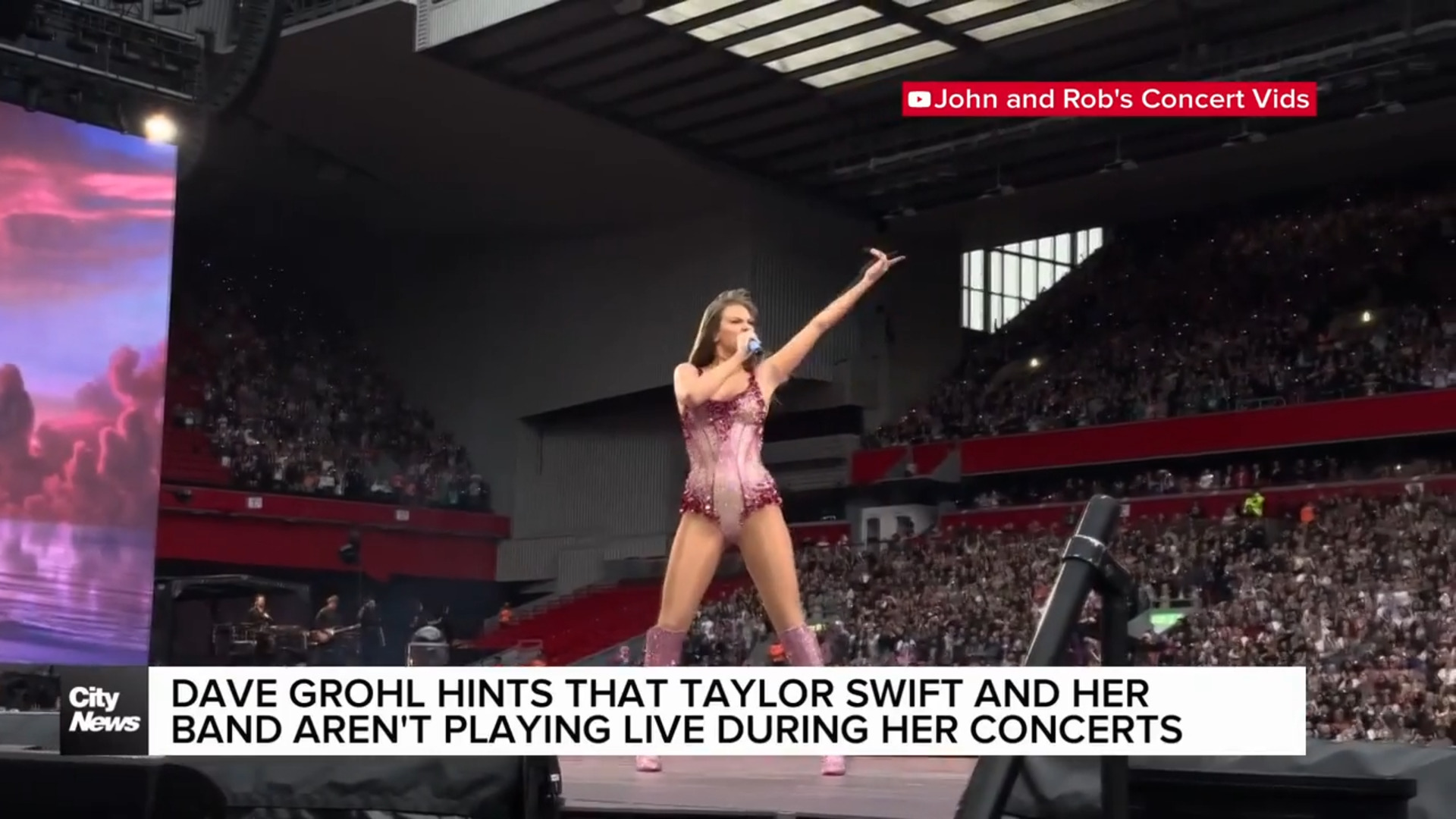 Dave Grohl questions Taylor Swift's live shows