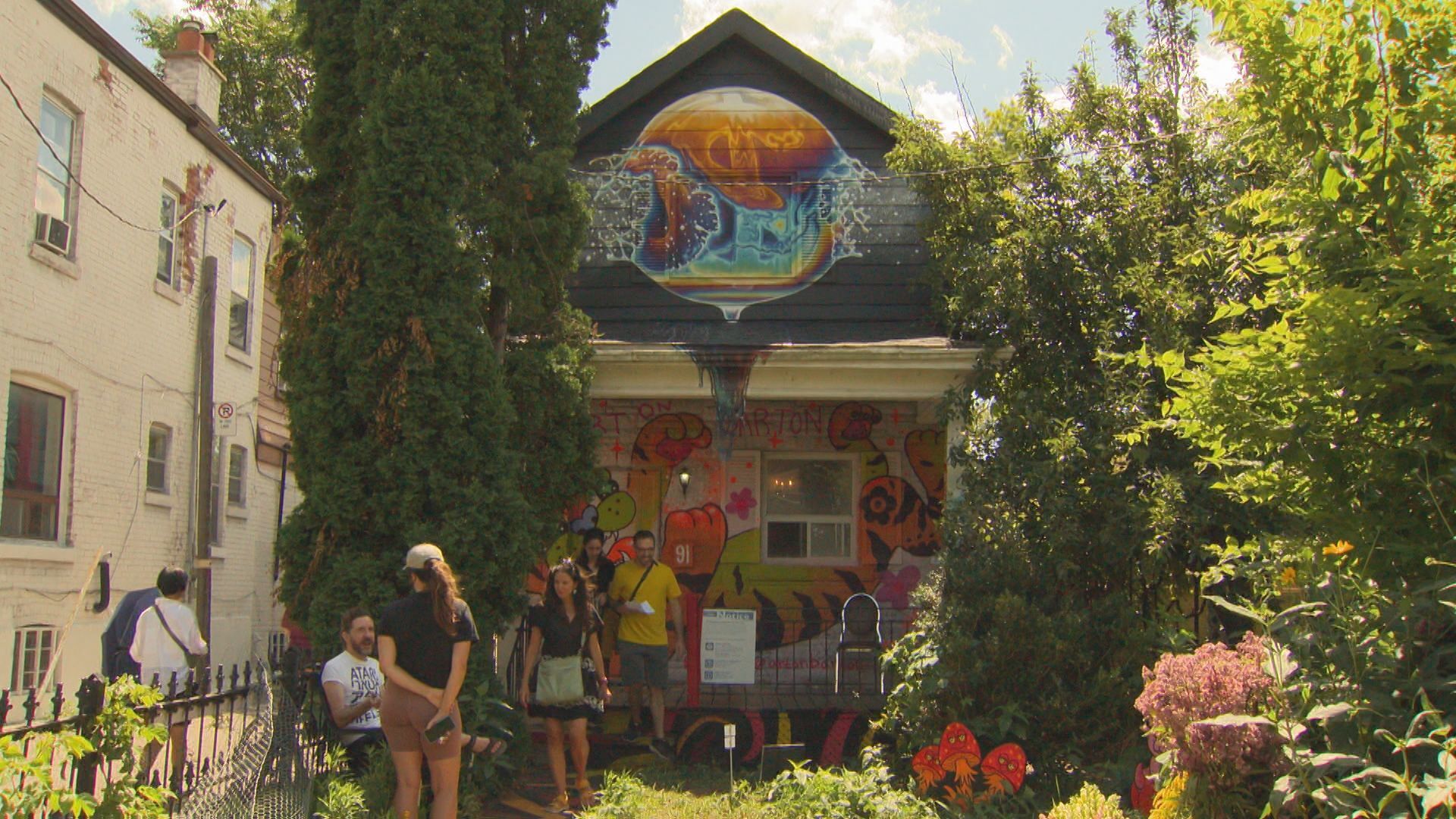 Artists turn a Toronto home set for demolition into an immersive gallery