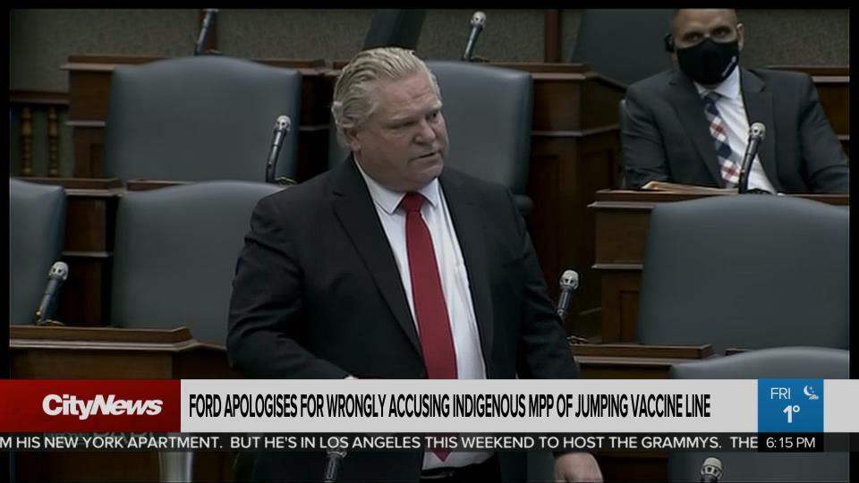 Doug Ford Apologises For False Vaccine Queue Jumping Accusation