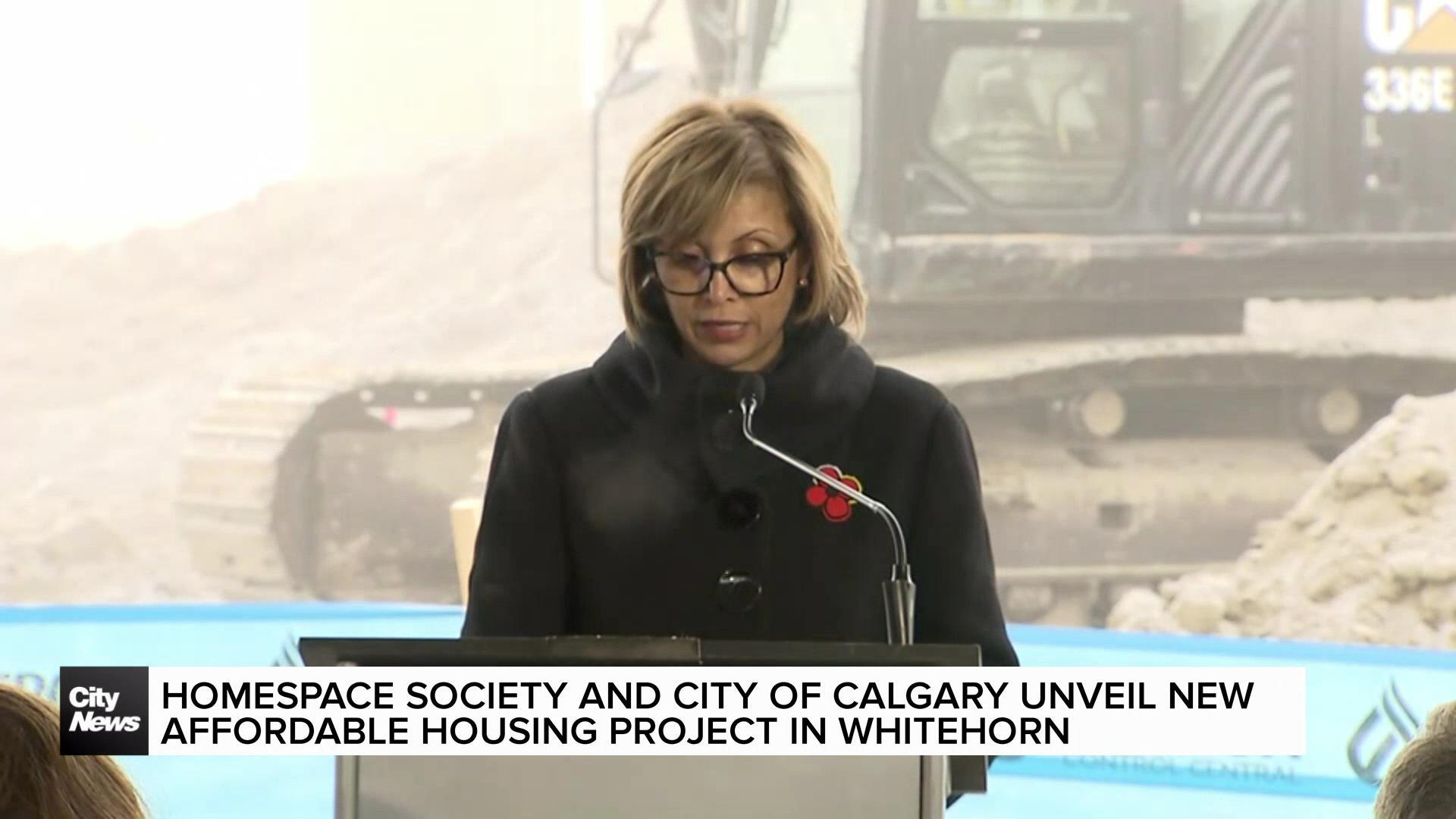 HomeSpace Society and City of Calgary unveil new affordable housing project in Whitehorn