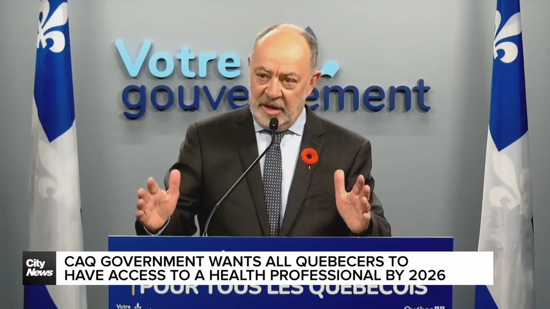 Dubé wants all Quebecers to have a healthcare professional by 2026