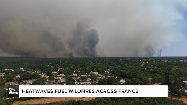 France wildfires force thousands to flee