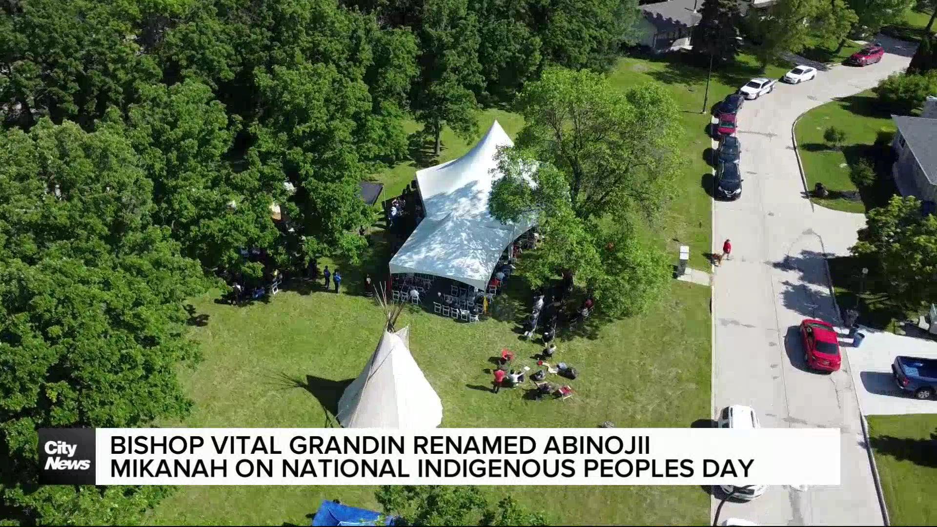City of Winnipeg renames Bishop Grandin to Abinojii Mikanah on National Indigenous Peoples Day