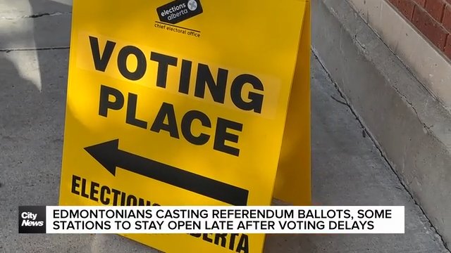 Edmontonians flocking to cast ballots in historic referendum
