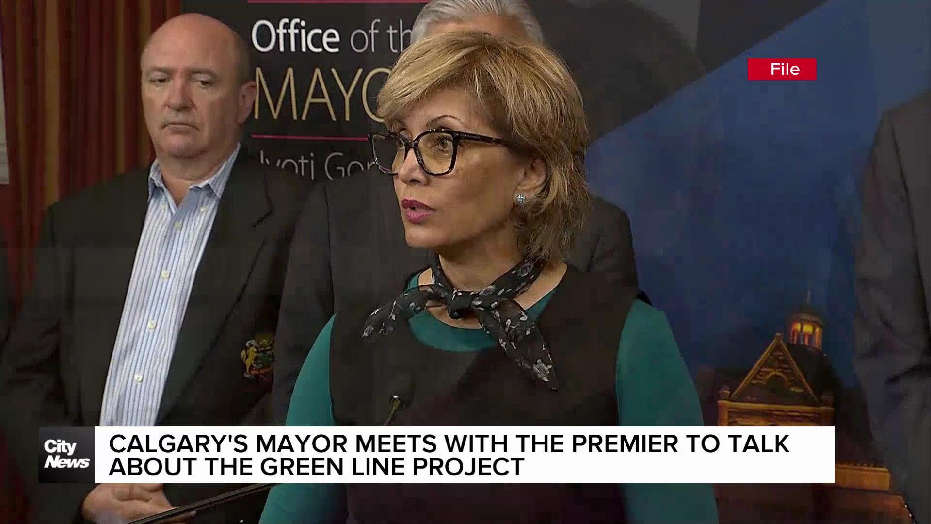 Calgary’s mayor meets the premier to discuss the Green Line Project