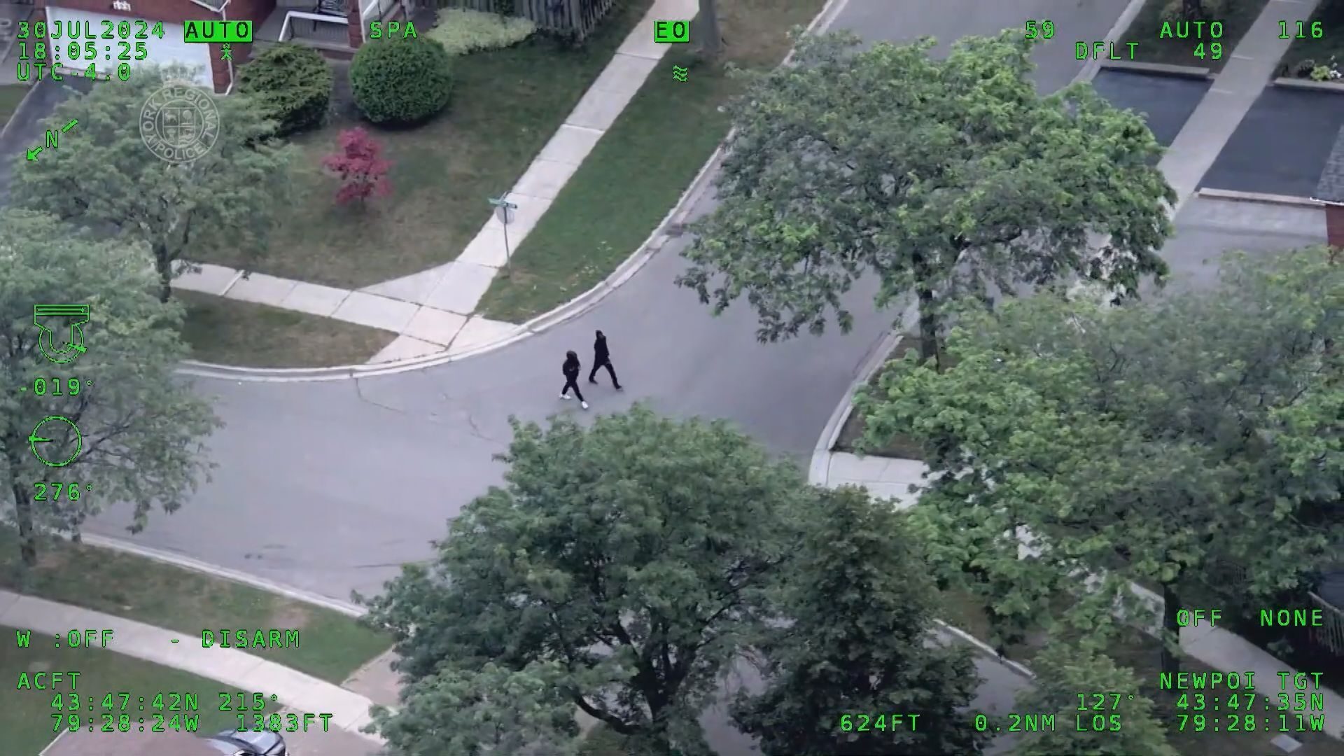 Carjacking suspects tracked by YRP helicopter and arrested