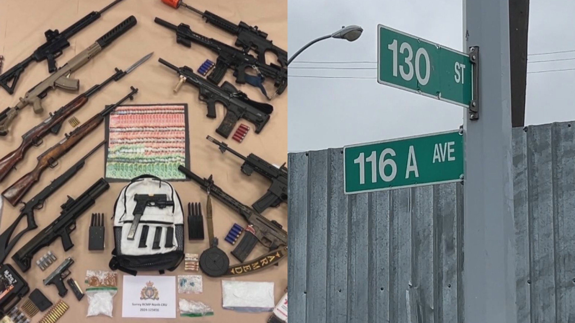 Guns, drugs, explosives seized in major Surrey bust