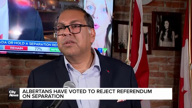 Albertans have voted to reject separation from Canada