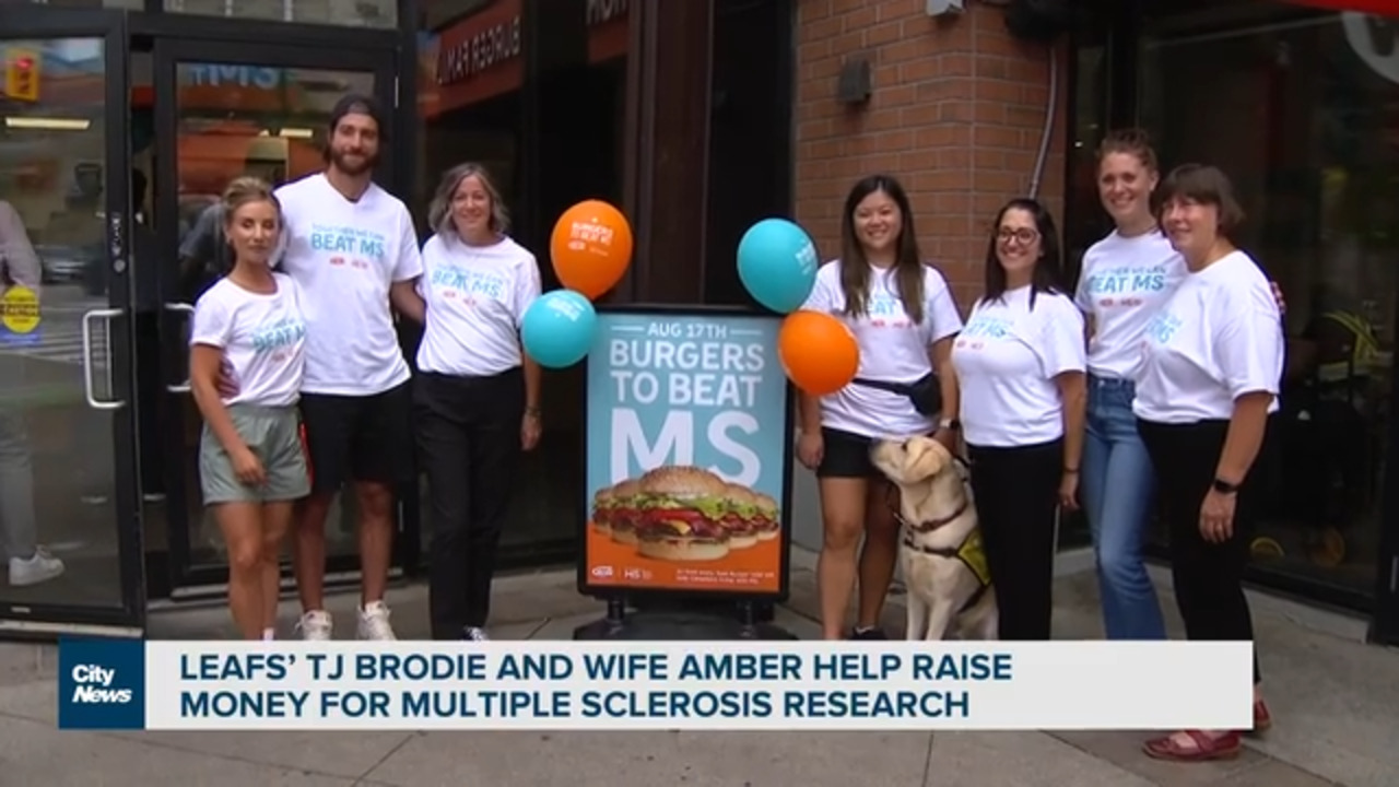 Leafs TJ Brodie and wife Amber help raise money for MS research