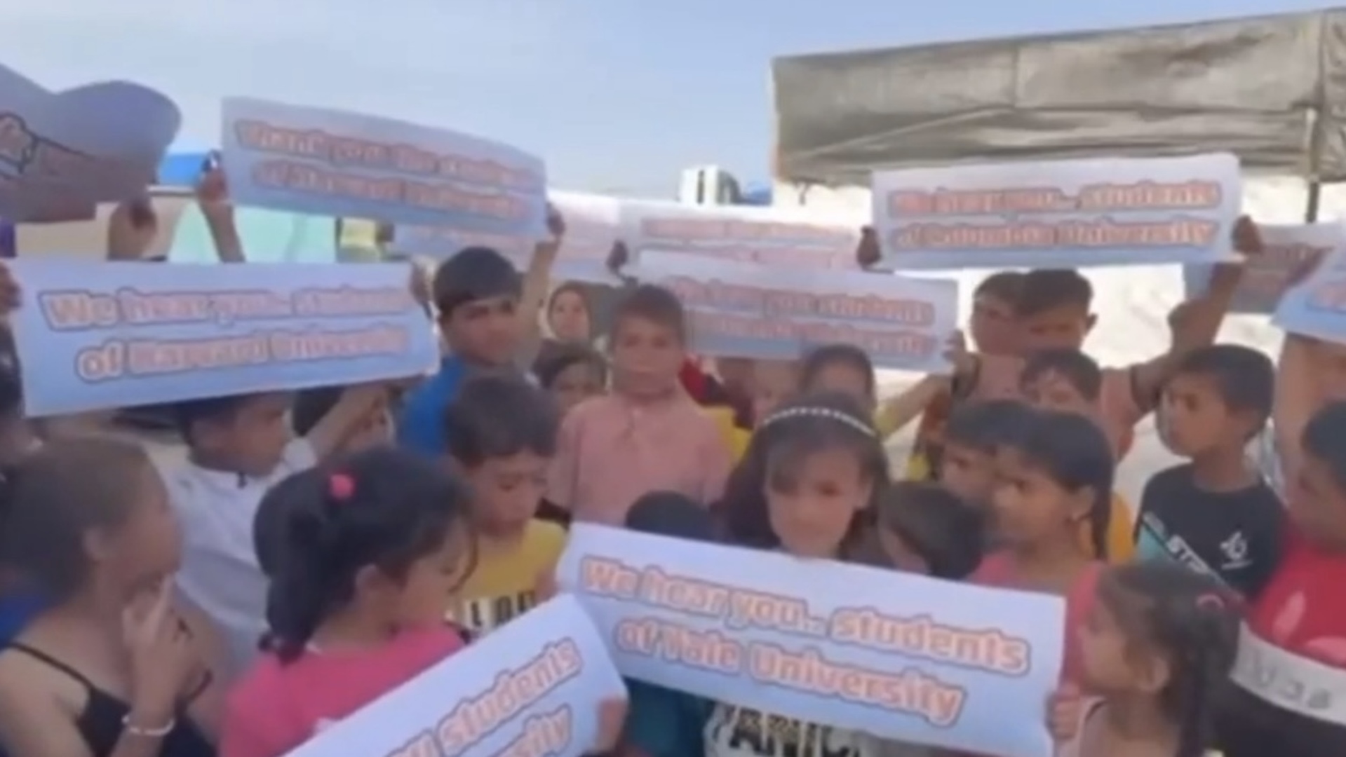 'We love you': Gaza children react to U.S. campus protests