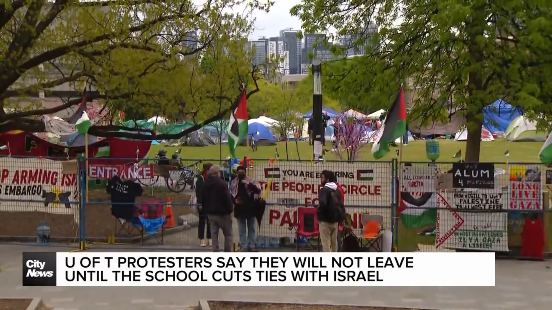 Pro-Palestinian encampment at University of Toronto enters day 12