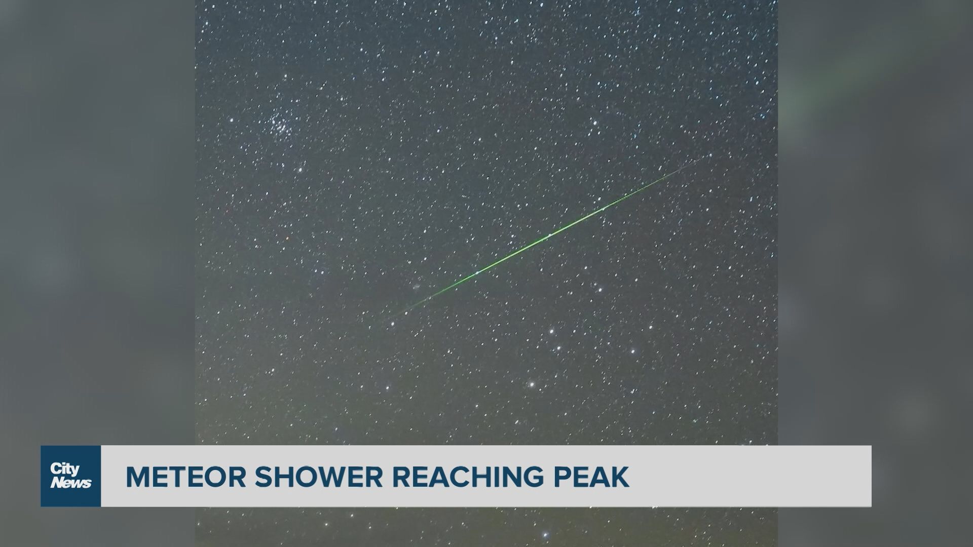 Meteor shower peaks over the weekend
