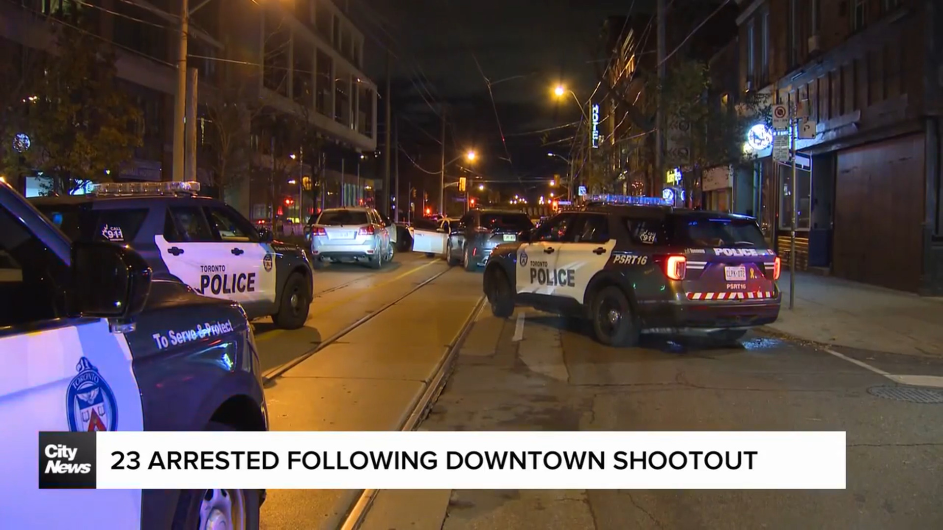 23 arrested following downtown shootout