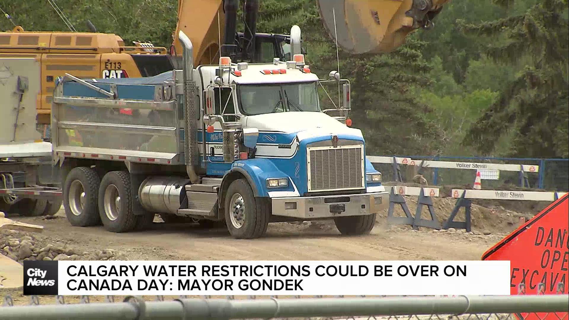 Calgary water restrictions could be over on Canada Day: mayor Gondek