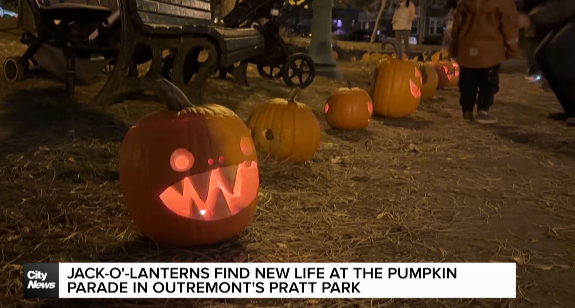 Jack-O'-Lanterns find new life at the pumpkin parade in Outremont