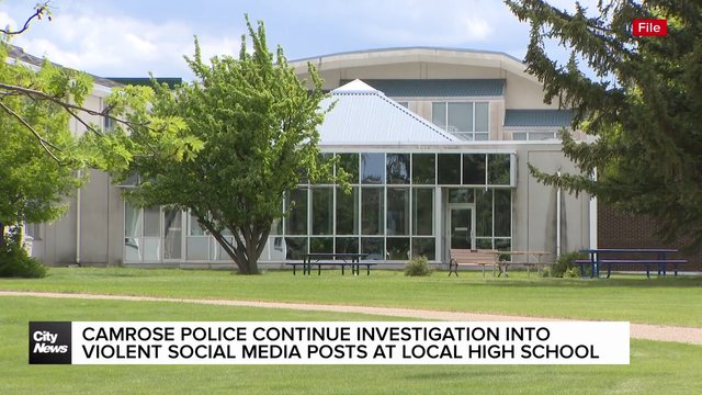 Camrose police continue investigation into violent social media posts at local high school