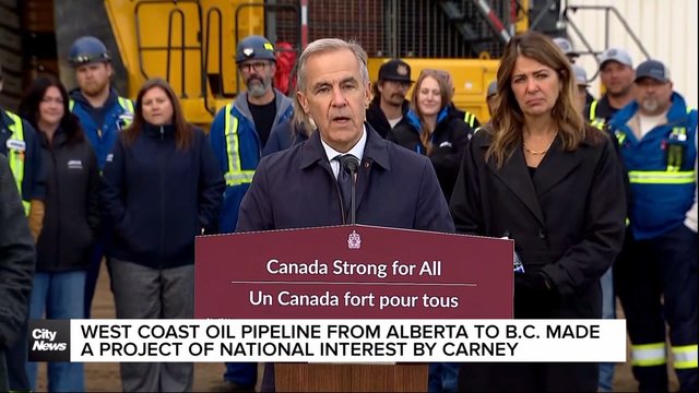 West coast oil pipeline to B.C in Canada's interests: PM Carney