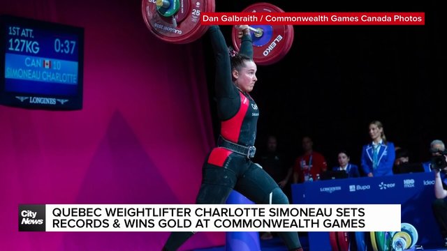 Quebec weightlifter Charlotte Simoneau wins gold at Commonwealth Games