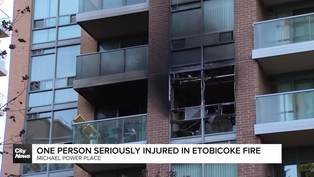 1 person seriously injured in Etobicoke fire
