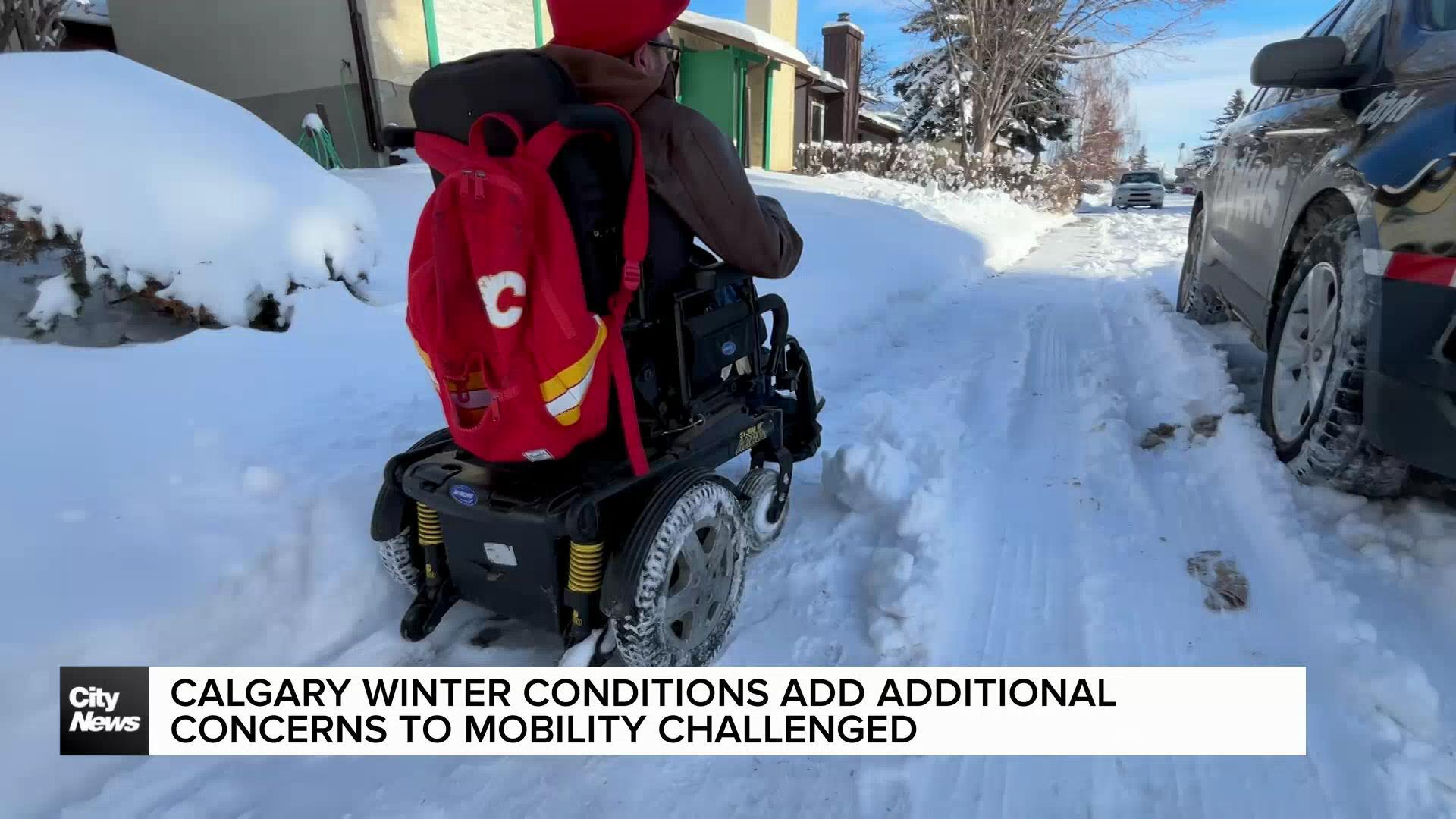 Calgary winter conditions add additional concerns to mobility-challenged