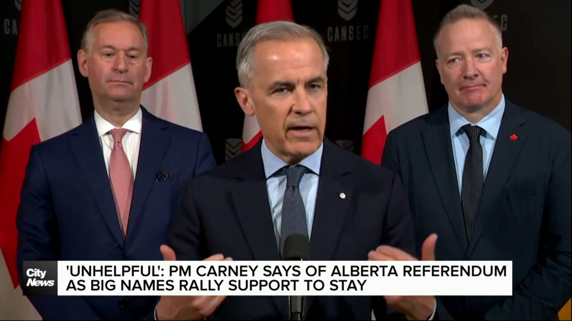 ‘Unhelpful’: Carney, others urging Alberta to stay