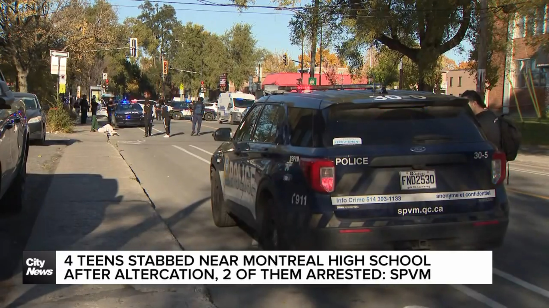 4 teens injured in stabbing near Montreal high school