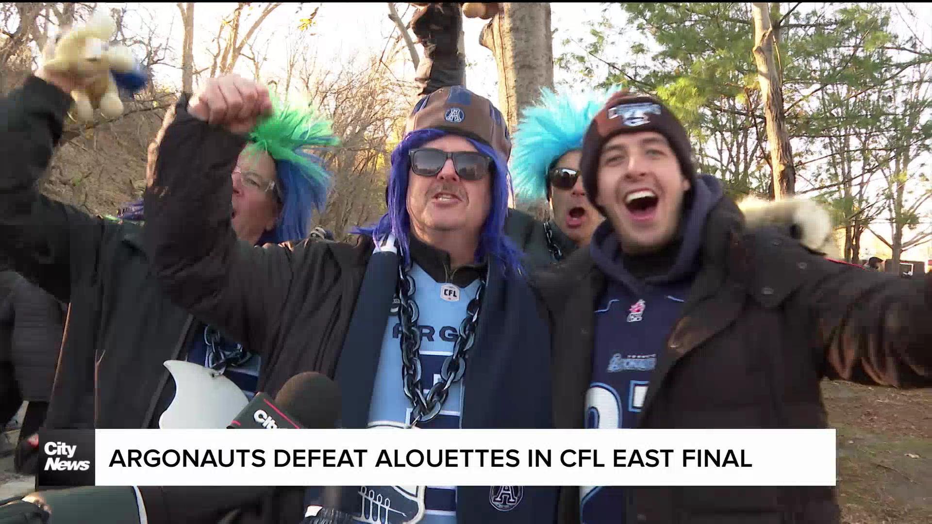 Argonauts defeat Montreal Alouettes in CFL East Final