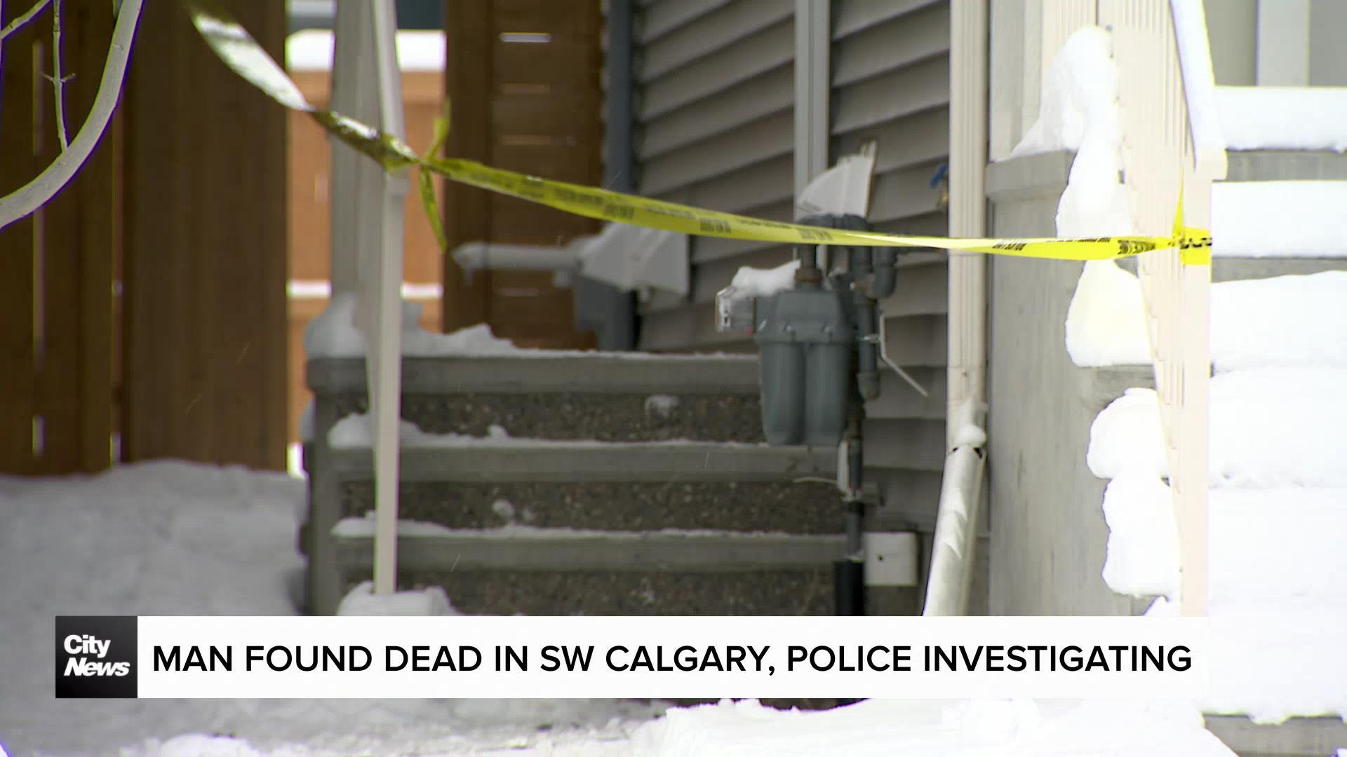 Man found dead in SW Calgary, police investigating