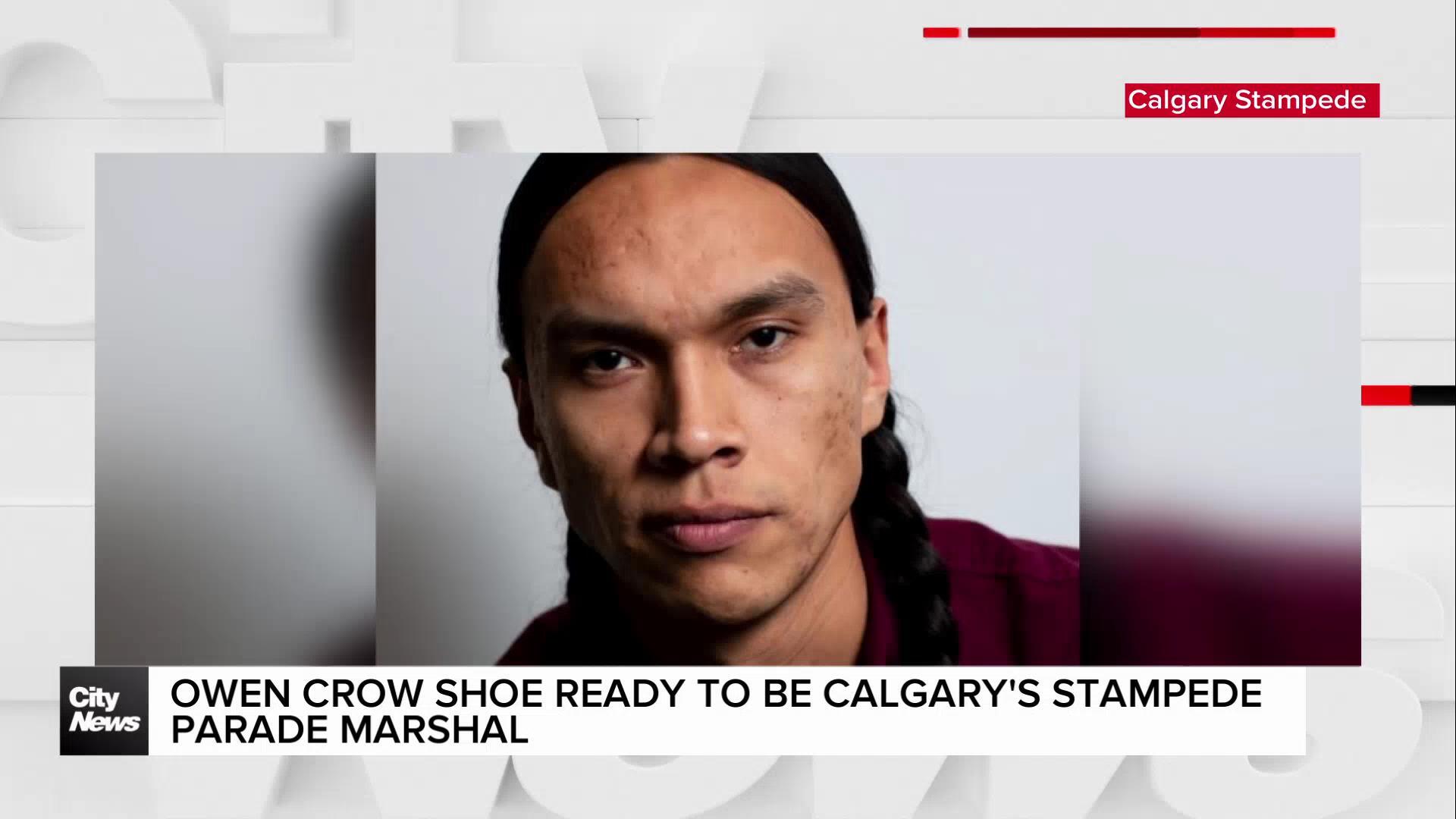 Owen Crow Shoe ready to be Calgary's Stampede Parade Marshal
