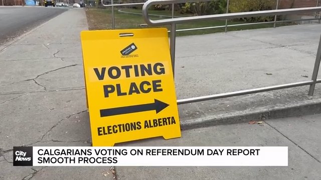 Calgarians voting on referendum day report smooth process