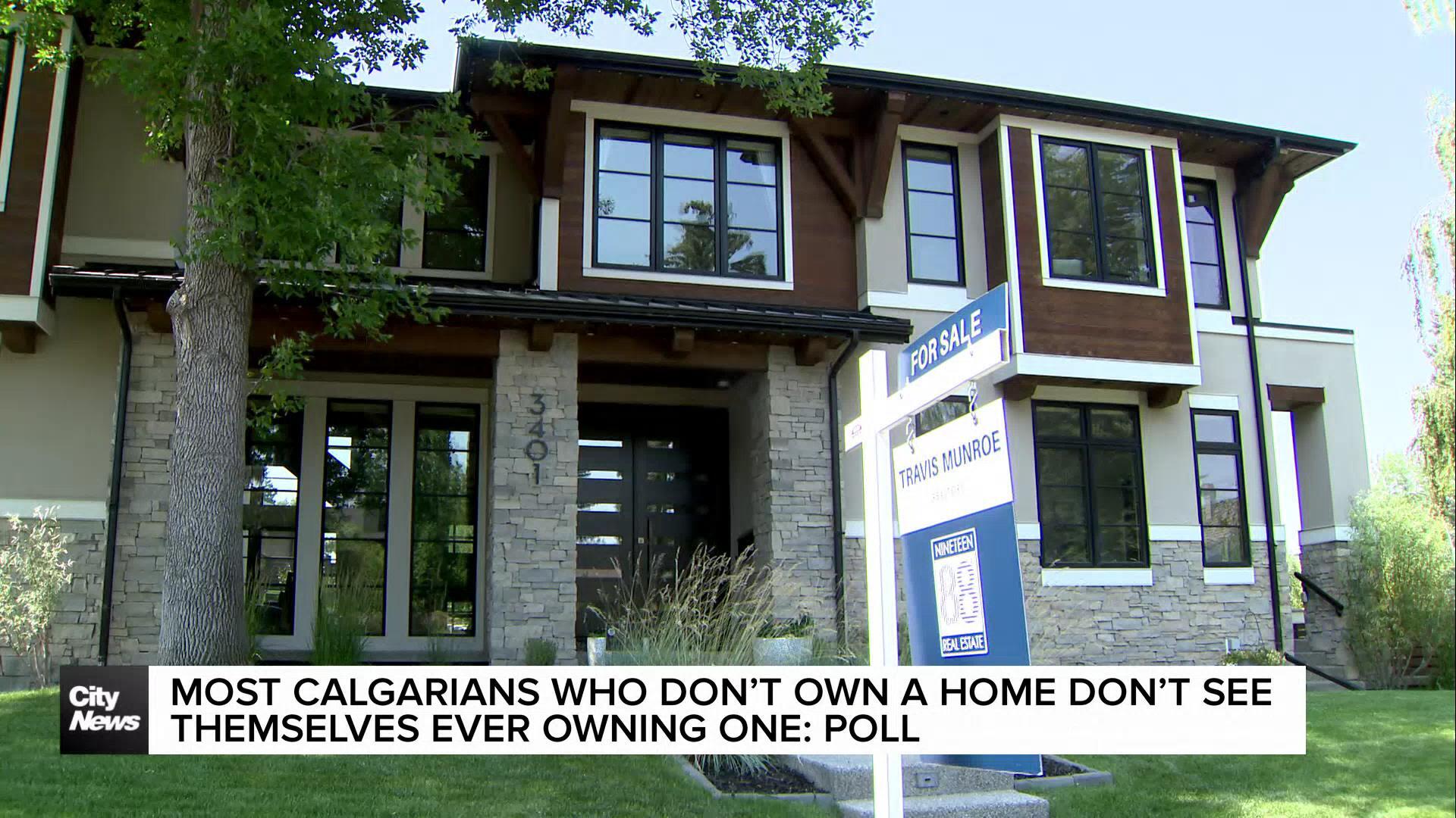 Most non-homeowning Calgarians don’t see themselves ever owning a home: poll