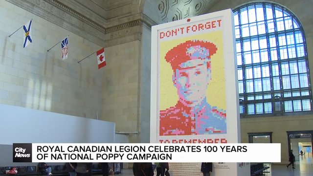 Royal Canadian Legion celebrates 100 years of national poppy campaign