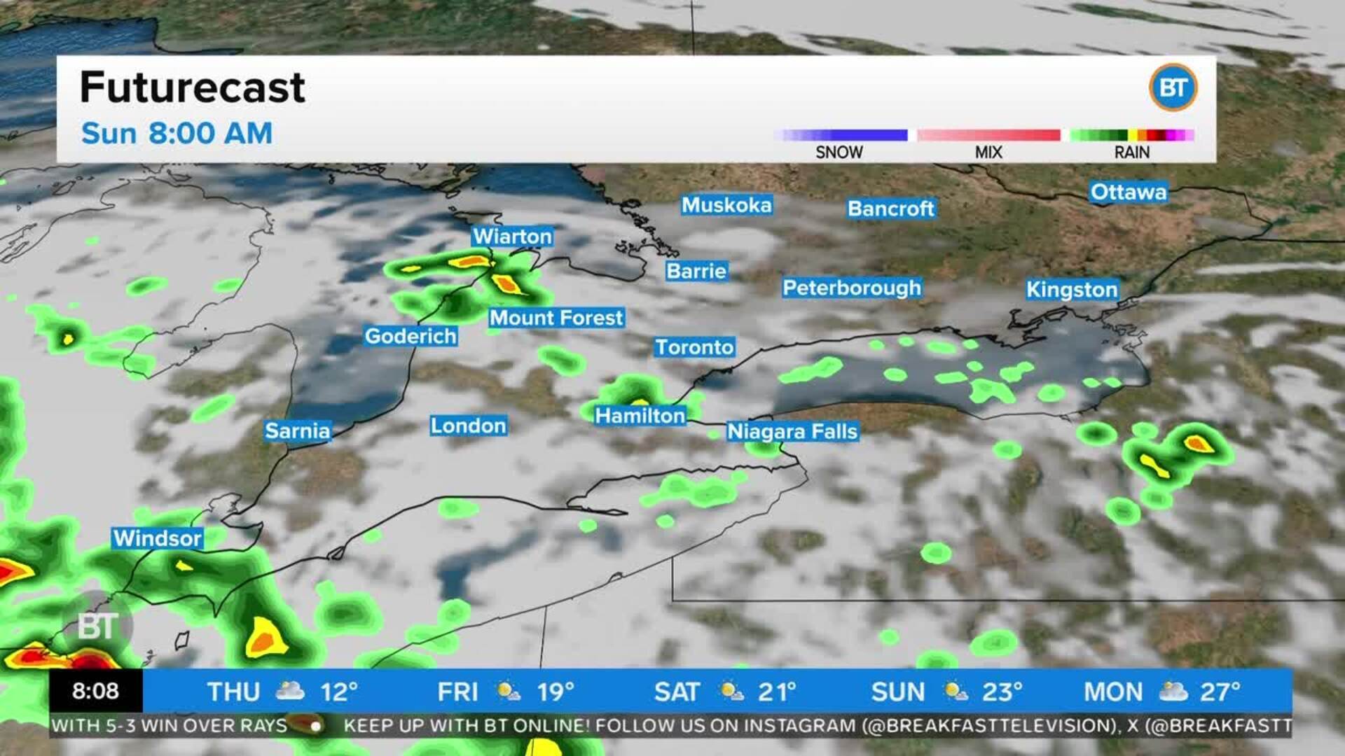 Temperatures warming up ahead of the long weekend