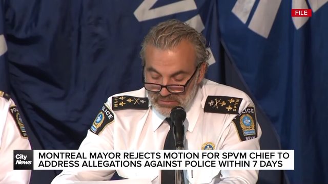 Motion rejected for Montreal police chief to address council in 7 days